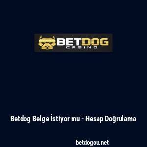 Betdog Belge İstiyor mu - Hesap Doğrulama